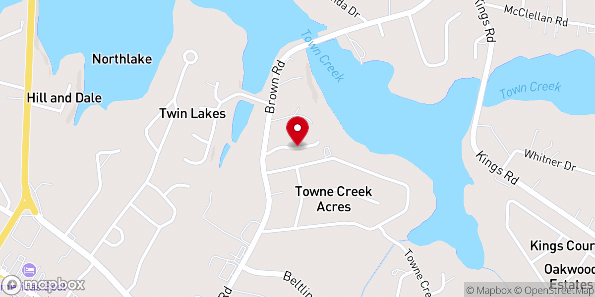 Map showing location of Calvary Pentecostal Holiness