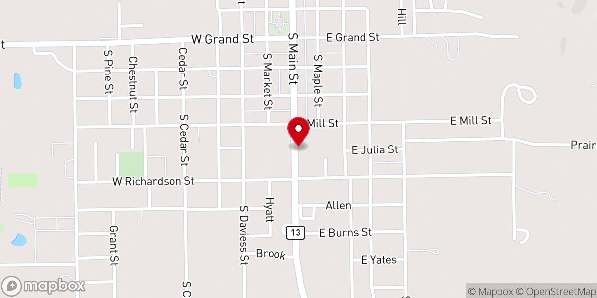 Map showing location of Mary Immaculate Catholic Church