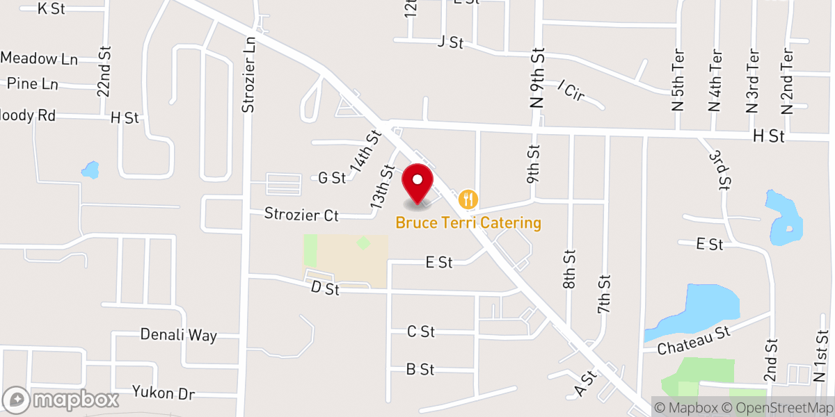 Map showing location of Winning Side Baptist Church
