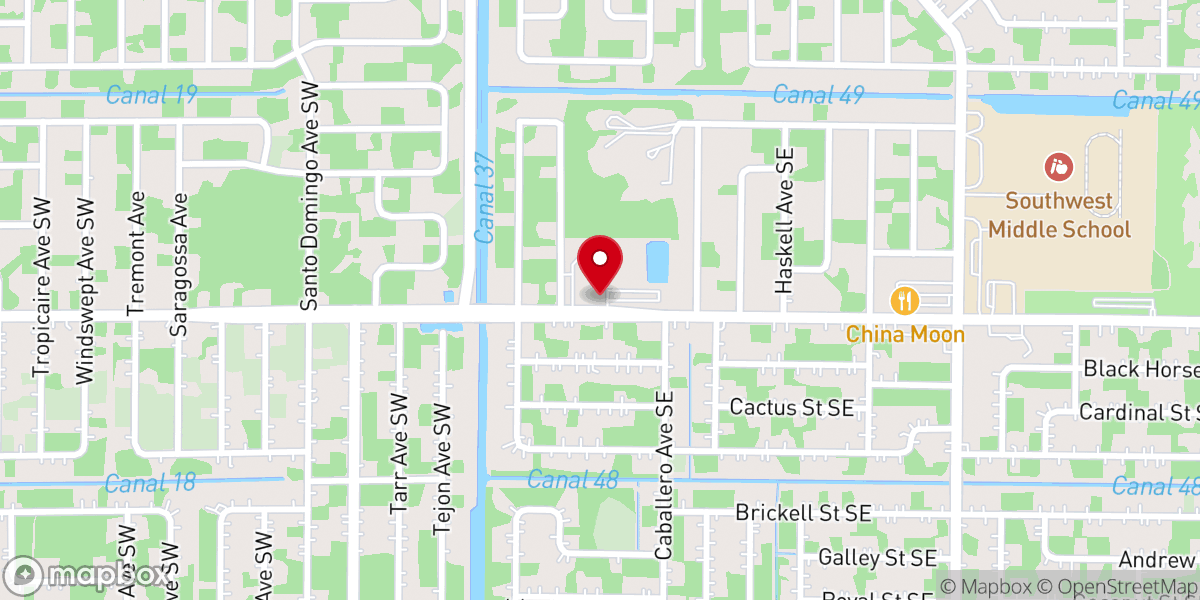 Map showing location of Victory in Christ Jesus Ministries