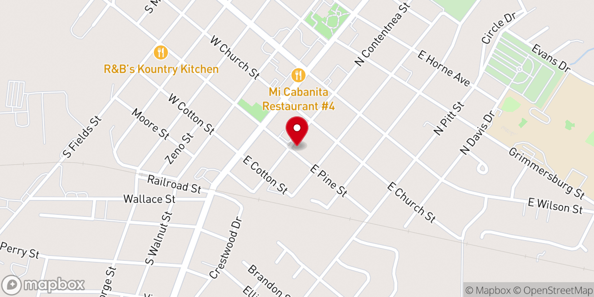 Map showing location of St. Elizabeth of Hungary Catholic Church