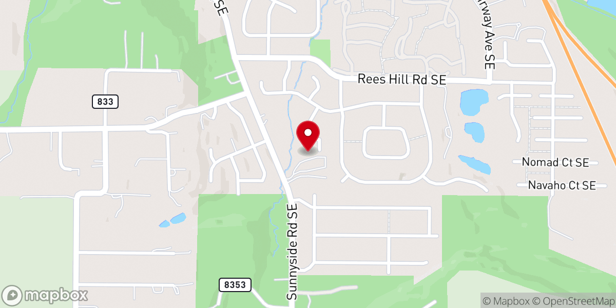 Map showing location of Free Church (Sunnyside)