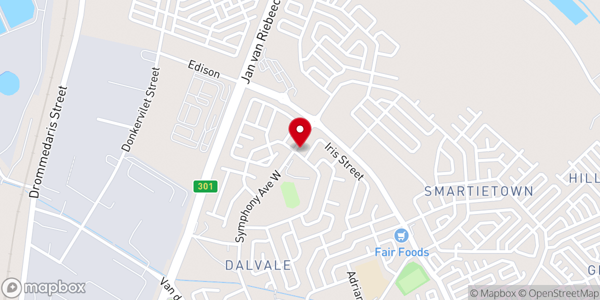 Map showing location of New Apostolic Church Dalvale