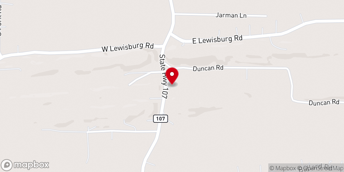 Map showing location of Mount Carmel Methodist Church