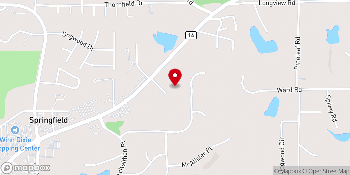 Map showing location of New Life Church