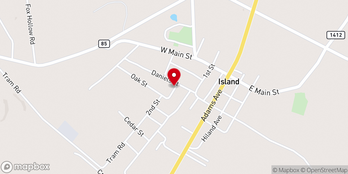 Map showing location of Island Church Of God Of Prophecy