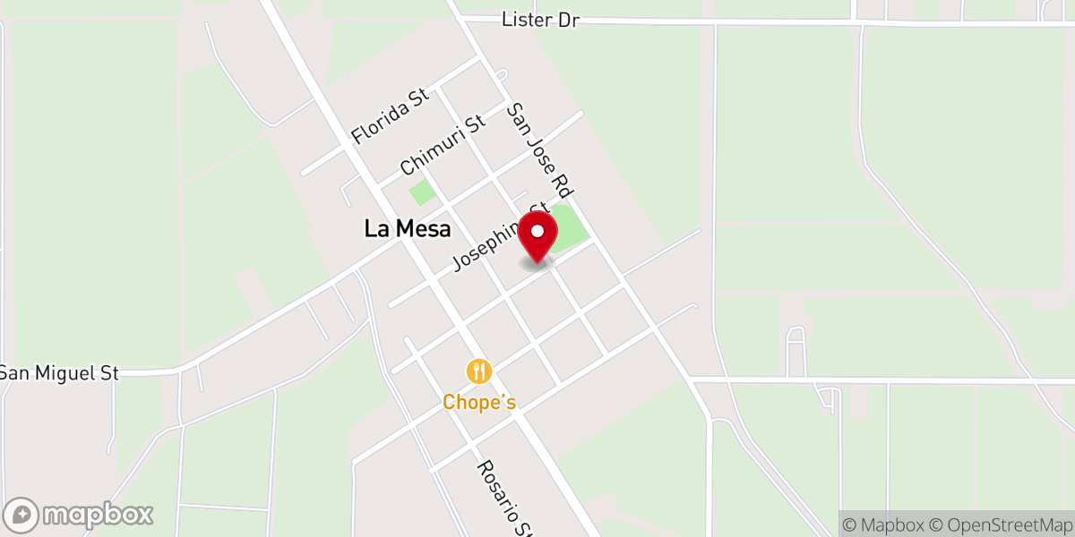 Map showing location of Cristo La Unica Respuesta Christian Church