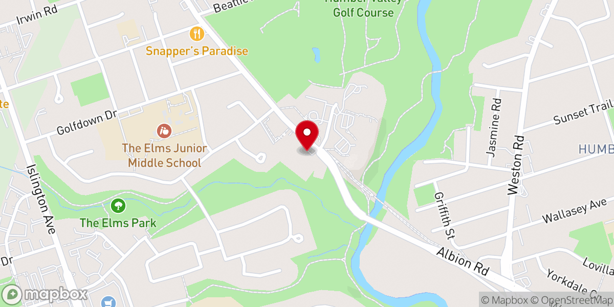 Map showing location of Covenant Reformed Church of Toronto