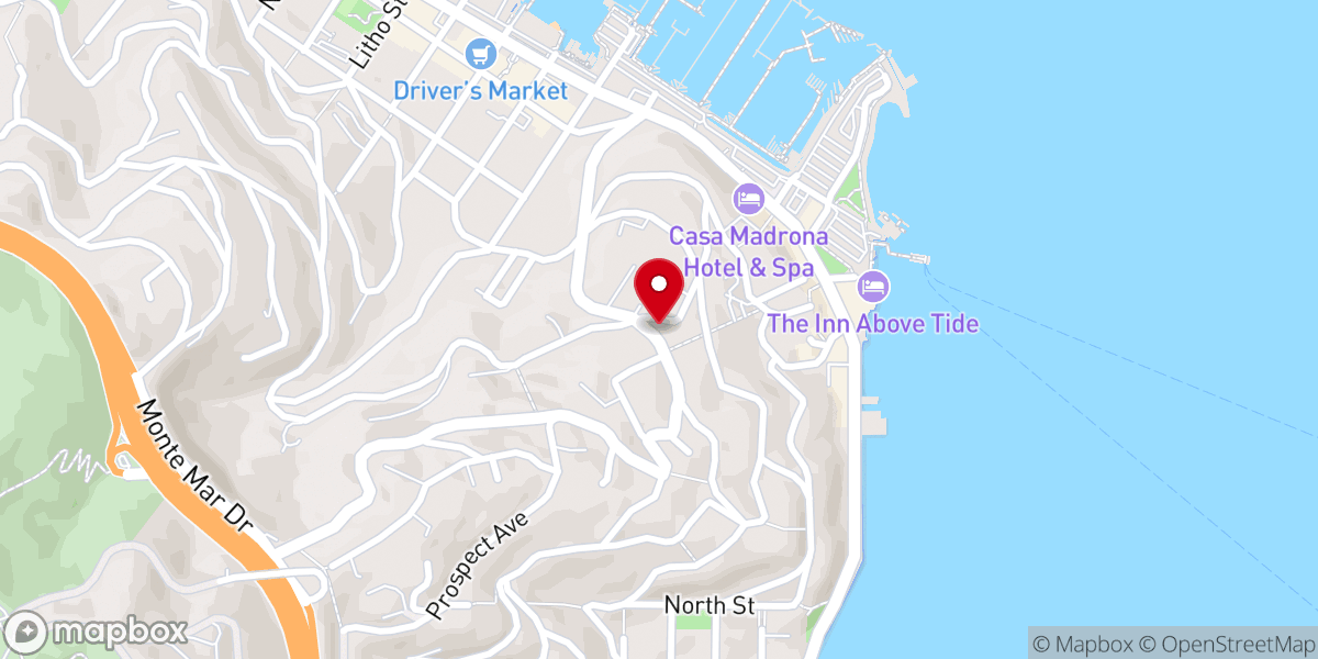 Map showing location of Christ Episcopal Church