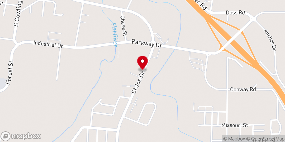 Map showing location of Assembly of God Church Parsonage