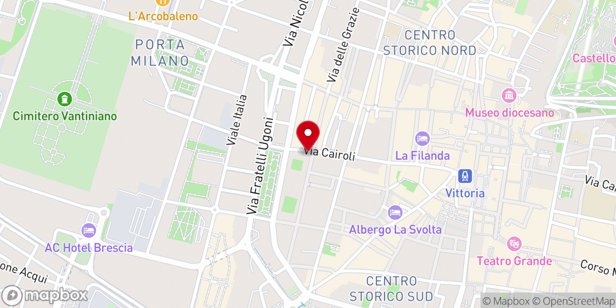 Map showing location of Chiesa dei Santi Cosma e Damiano