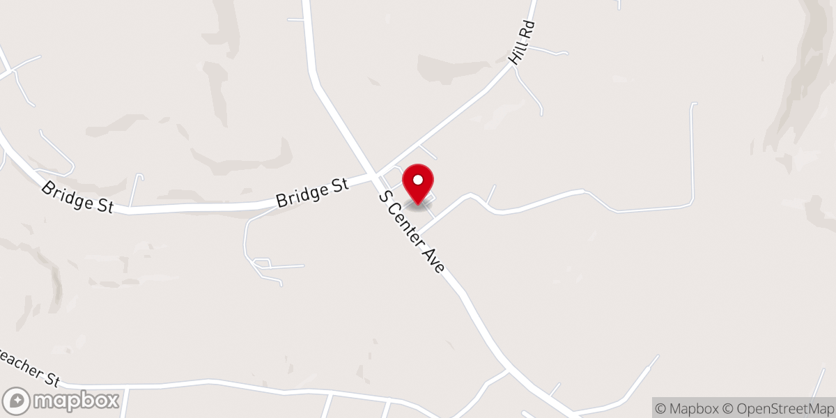 Map showing location of New Stanton Alliance Church
