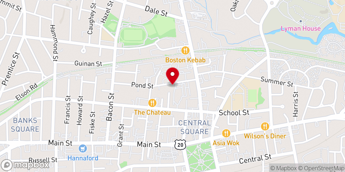 Map showing location of St Mary's Convent