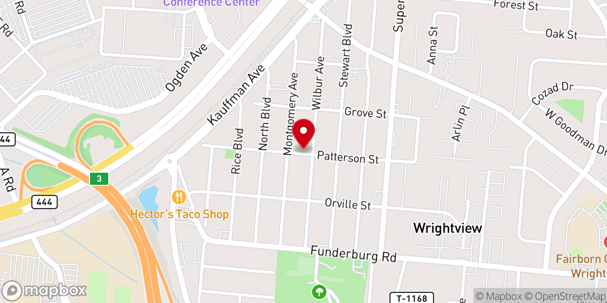 Map showing location of First Assembly of God Church