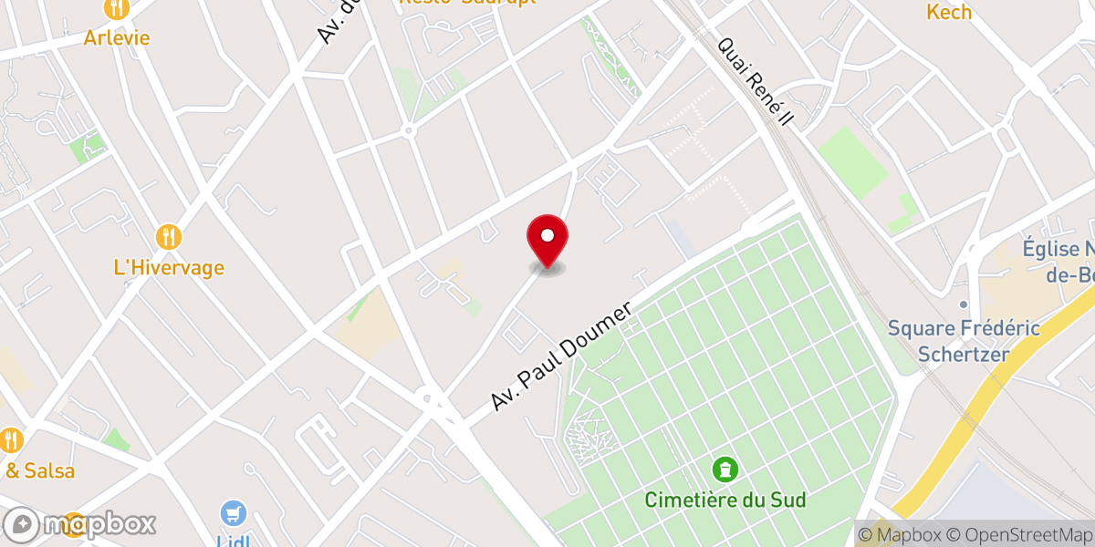 Map showing location of Monastère Sainte Claire