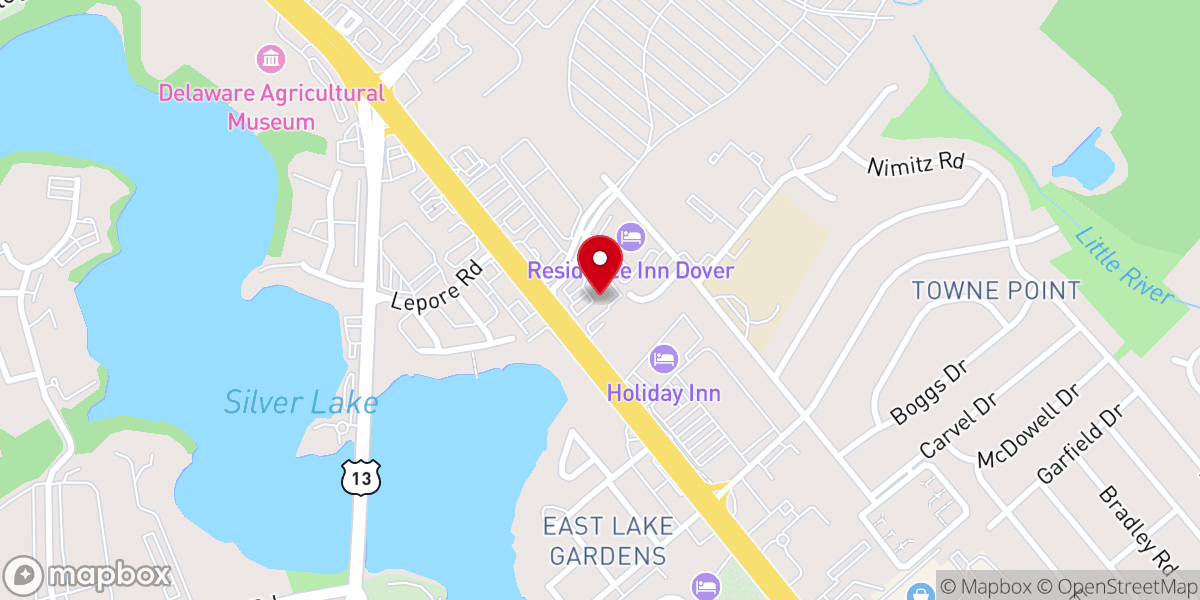 Map showing location of 3C USA Church - Dover Campus