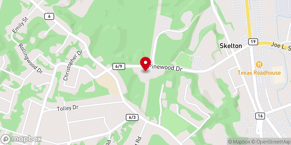 Map showing location of Northgate Baptist Church