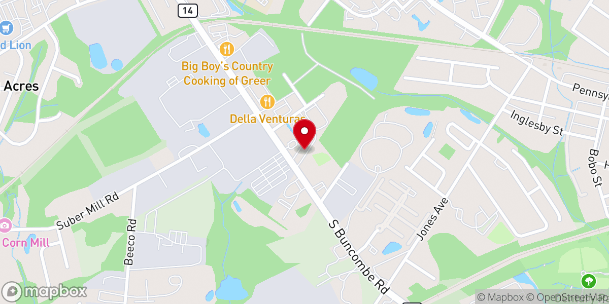 Map showing location of New Life Baptist Church