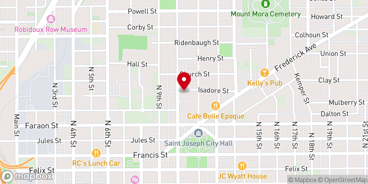 Map showing location of Cathedral of St. Joseph