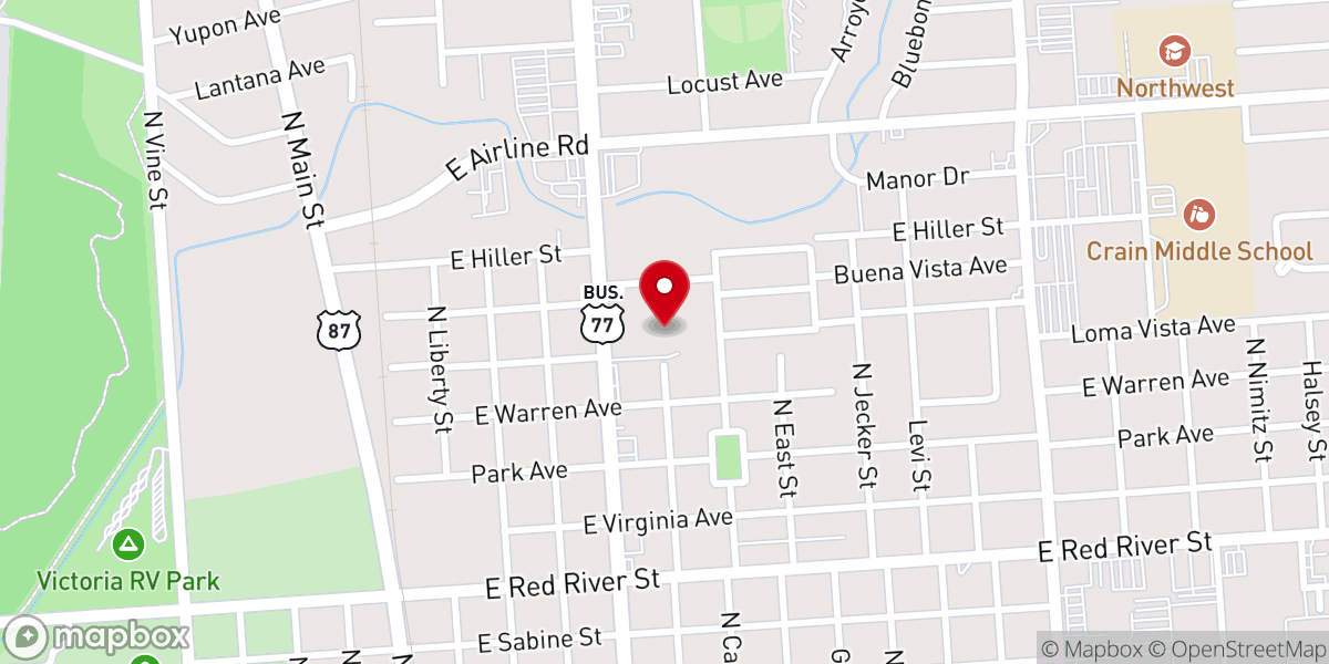 Map showing location of First Presbyterian Church
