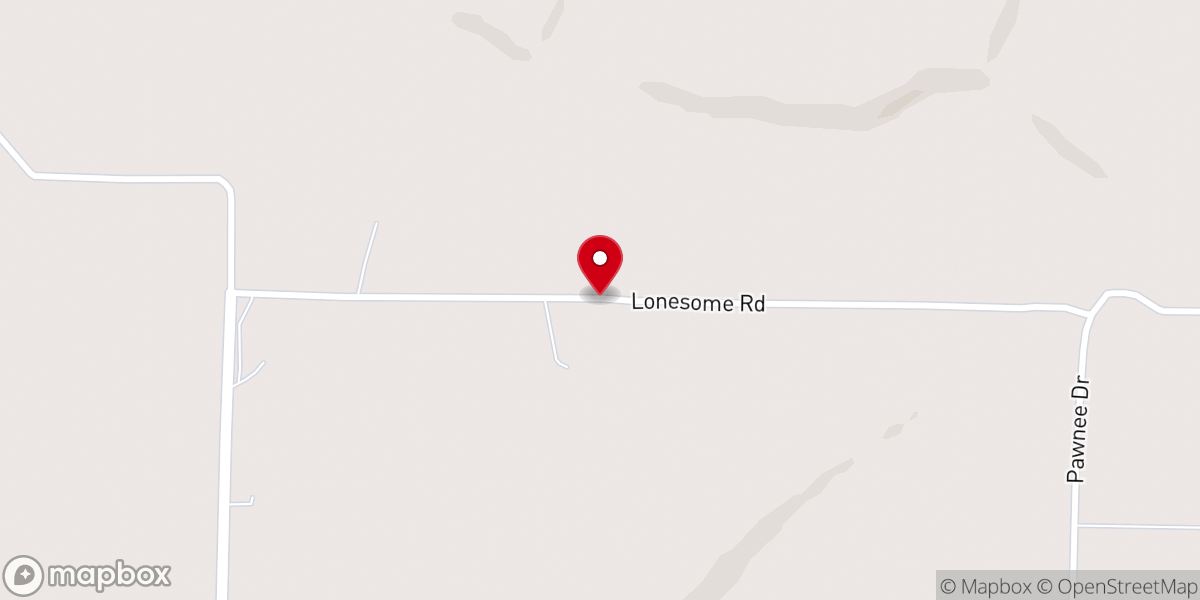Map showing location of Goodwin Calvary Baptist
