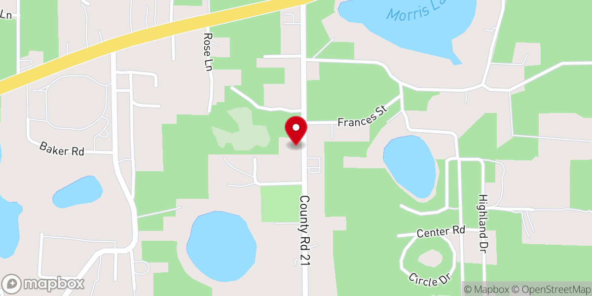 Map showing location of Trinity United Missionary Baptist Church