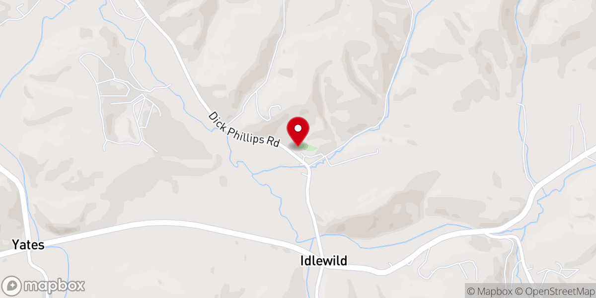 Map showing location of Pine Swamp Church