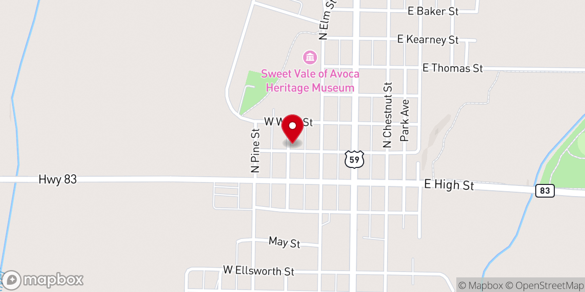 Map showing location of St Mary's Catholic Church Parish