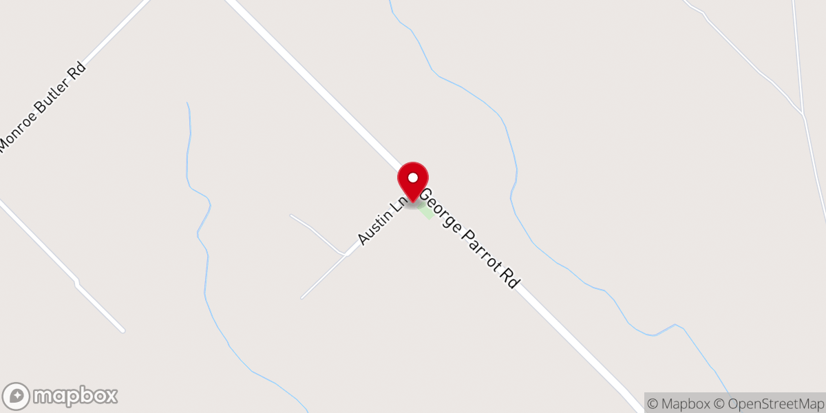 Map showing location of Austin Chapel