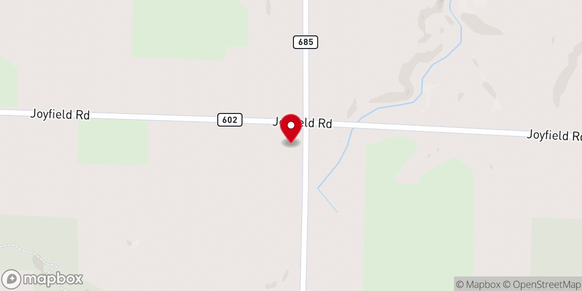 Map showing location of Blaine Christian Church