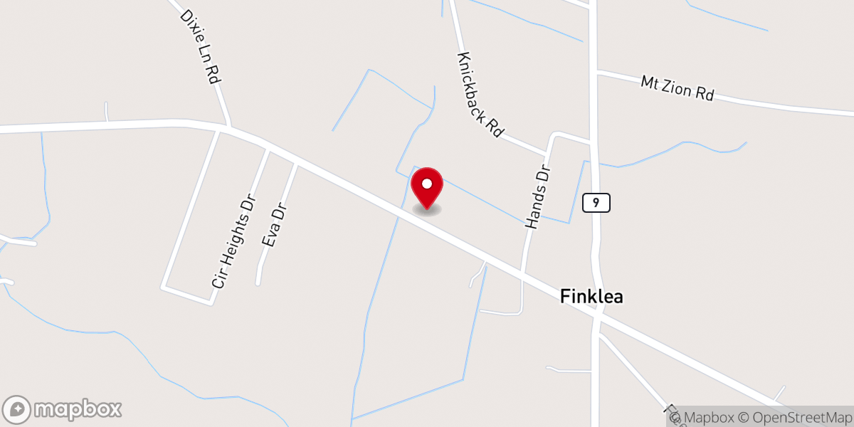 Map showing location of Silent Grove Baptist Church