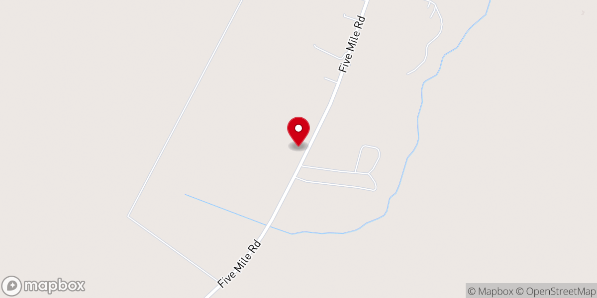 Map showing location of Free Will Chapel Church