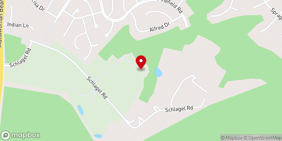 Map showing location of Shlagel Farms