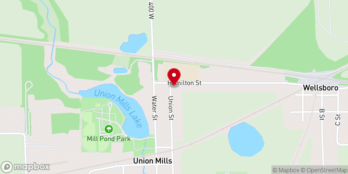 Map showing location of Bethel Presbyterian Church
