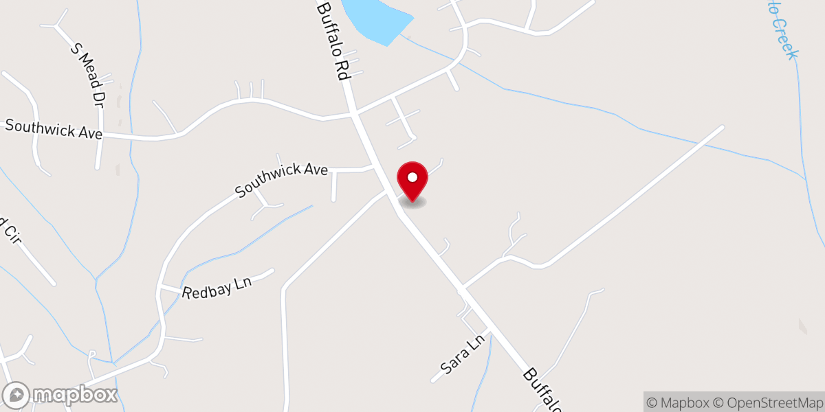Map showing location of Red Hill United Church of Christ