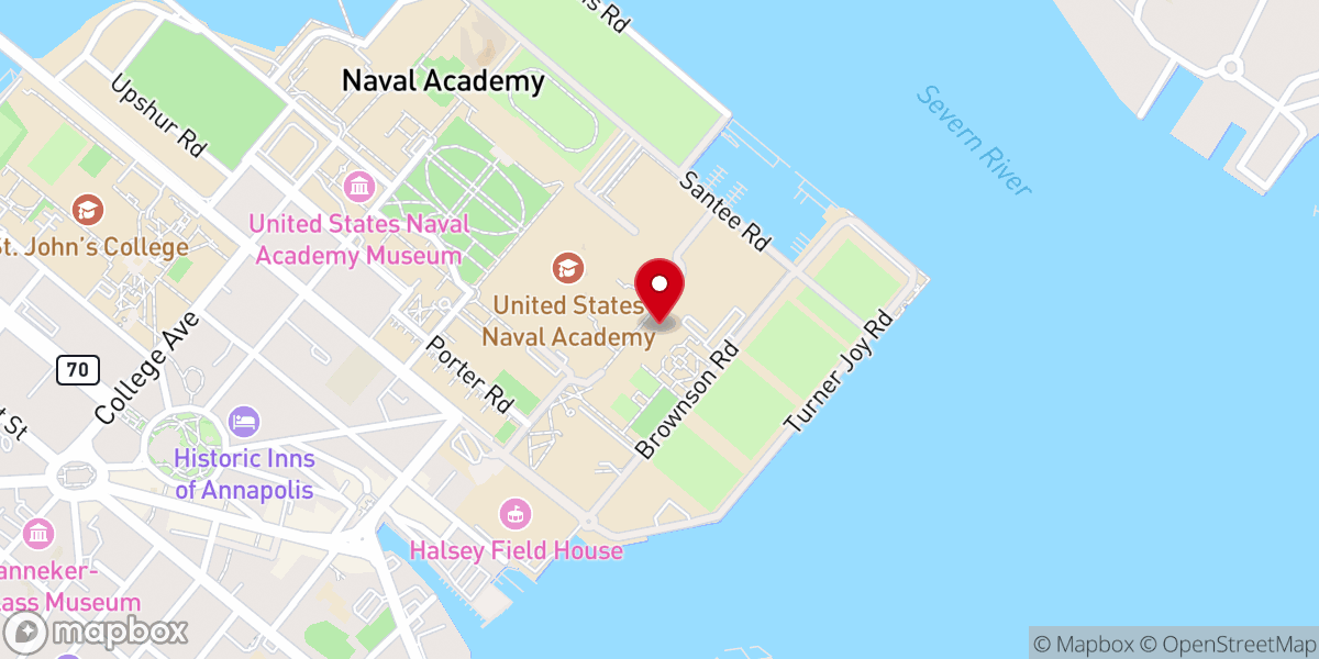 Map showing location of Inter-faith Chapel
