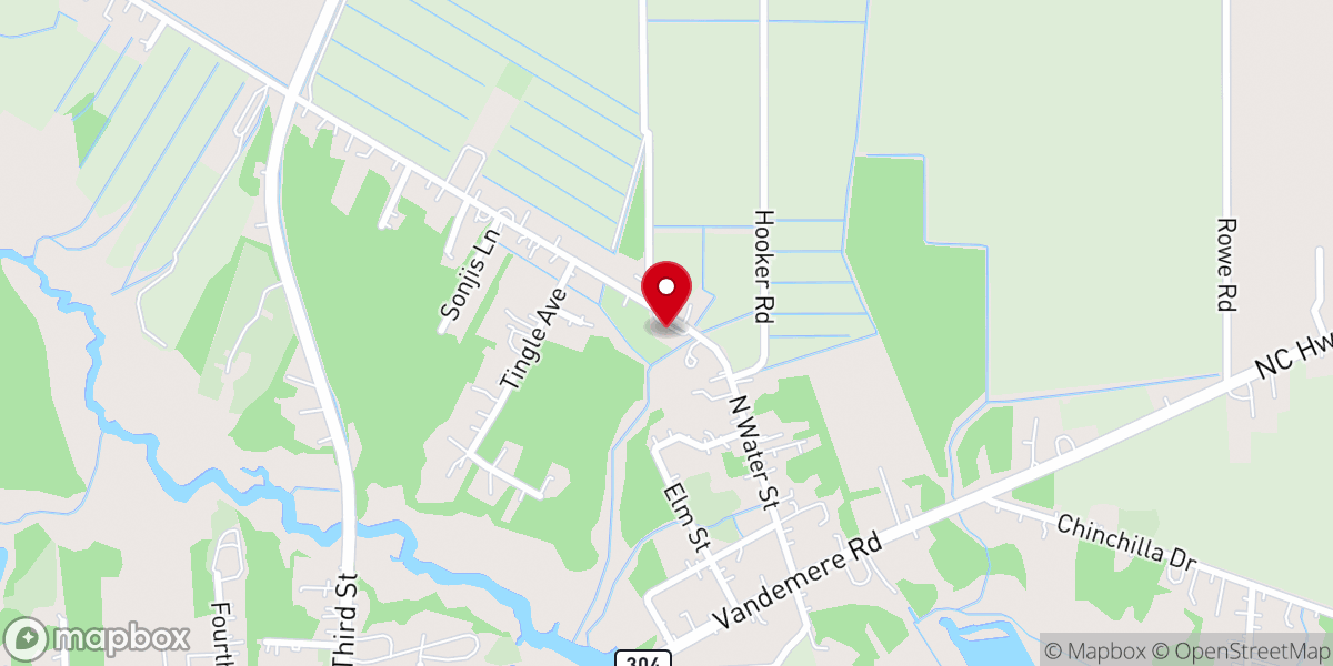 Map showing location of Green Hill Missionary Baptist Church