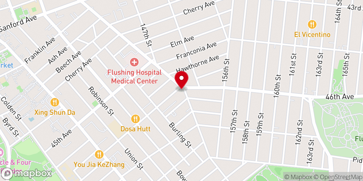 Map showing location of Mary's Nativity - St. Ann Parish