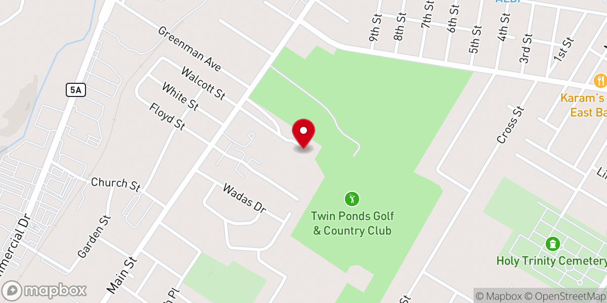 Map showing location of St Mary's Roman Catholic Church