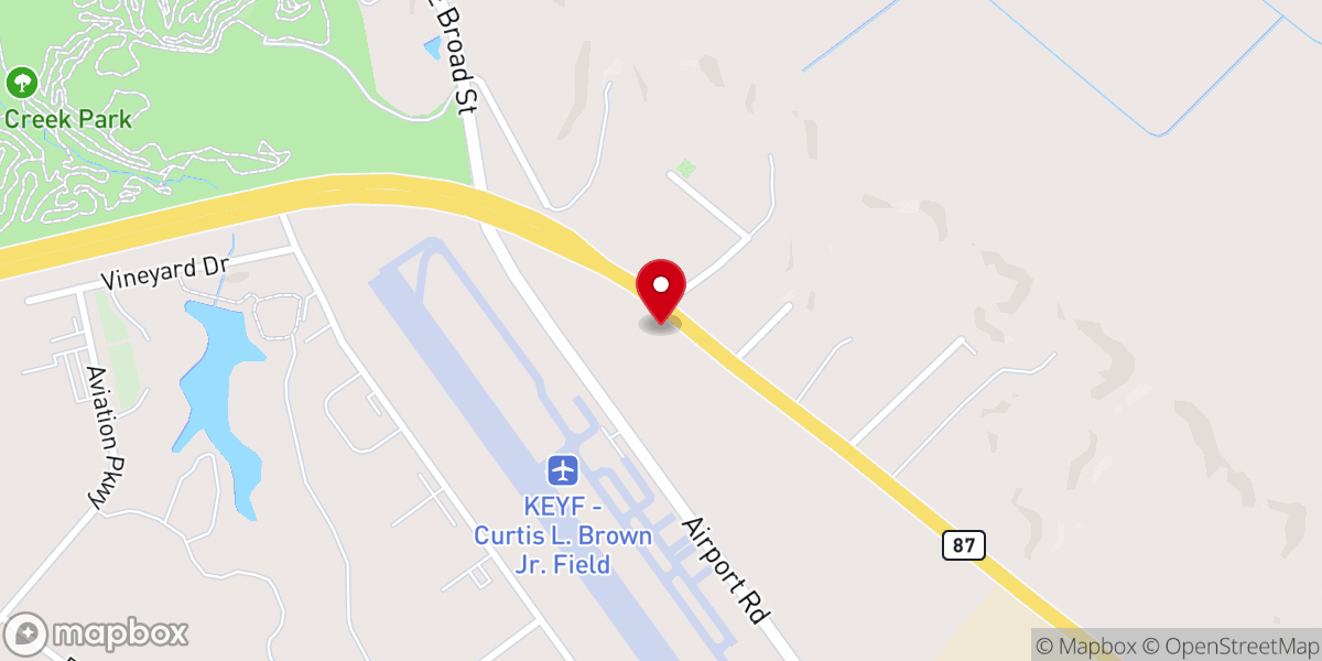 Map showing location of Fellowship Church