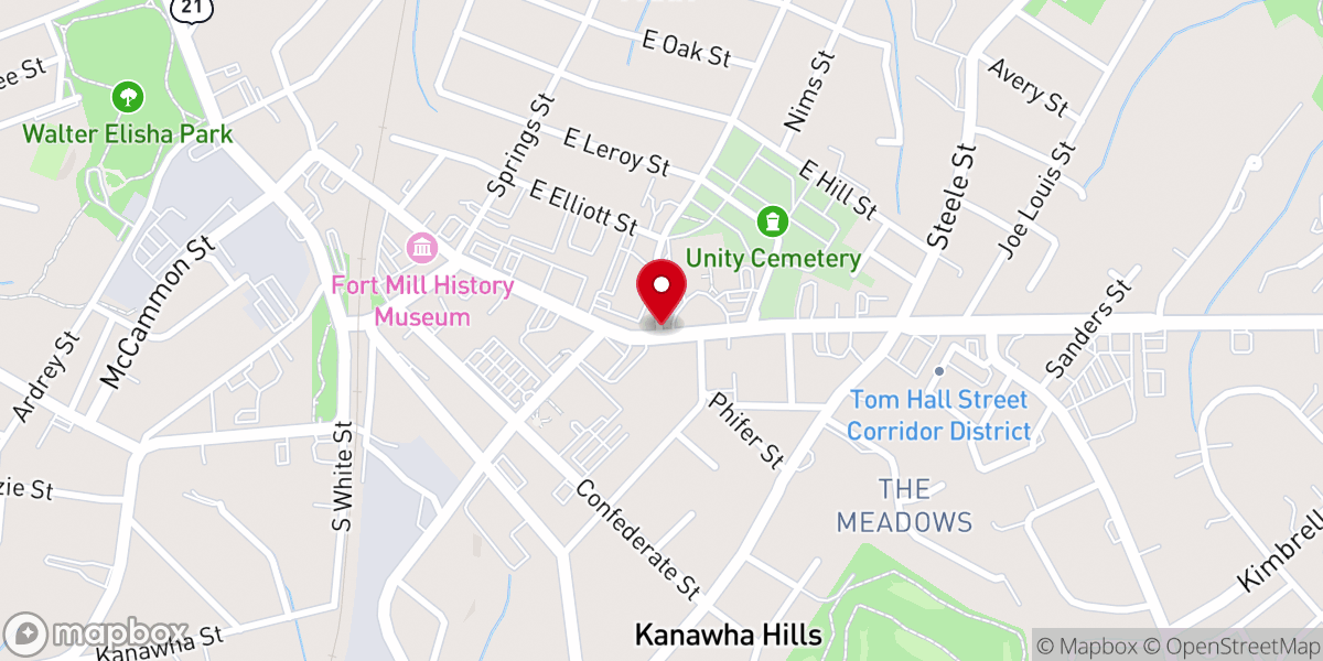 Map showing location of First Pentecostal Holiness