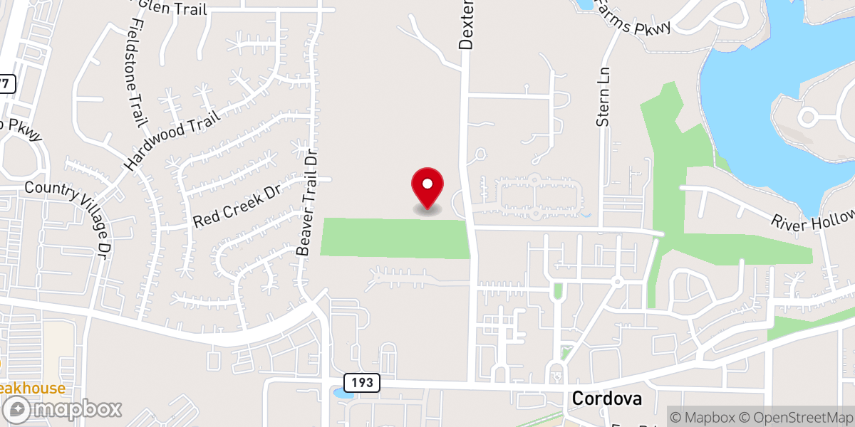Map showing location of New Day Christian Center