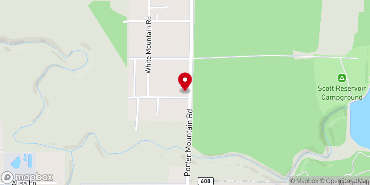 Map showing location of White Mountain Catholic Charities: Pinetop-Lakeside - Food Distribution Center