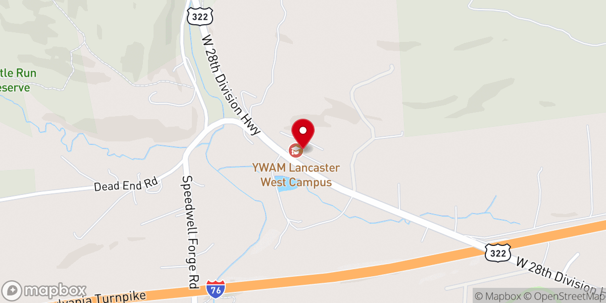 Map showing location of River of Life Ministries