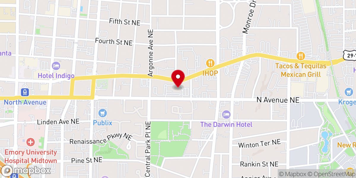 Map showing location of TBC Tabernacle Baptist Church Inc