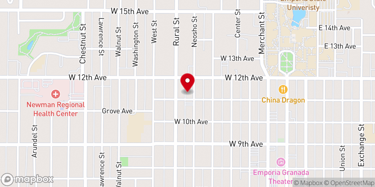 Map showing location of Messiah Lutheran Church