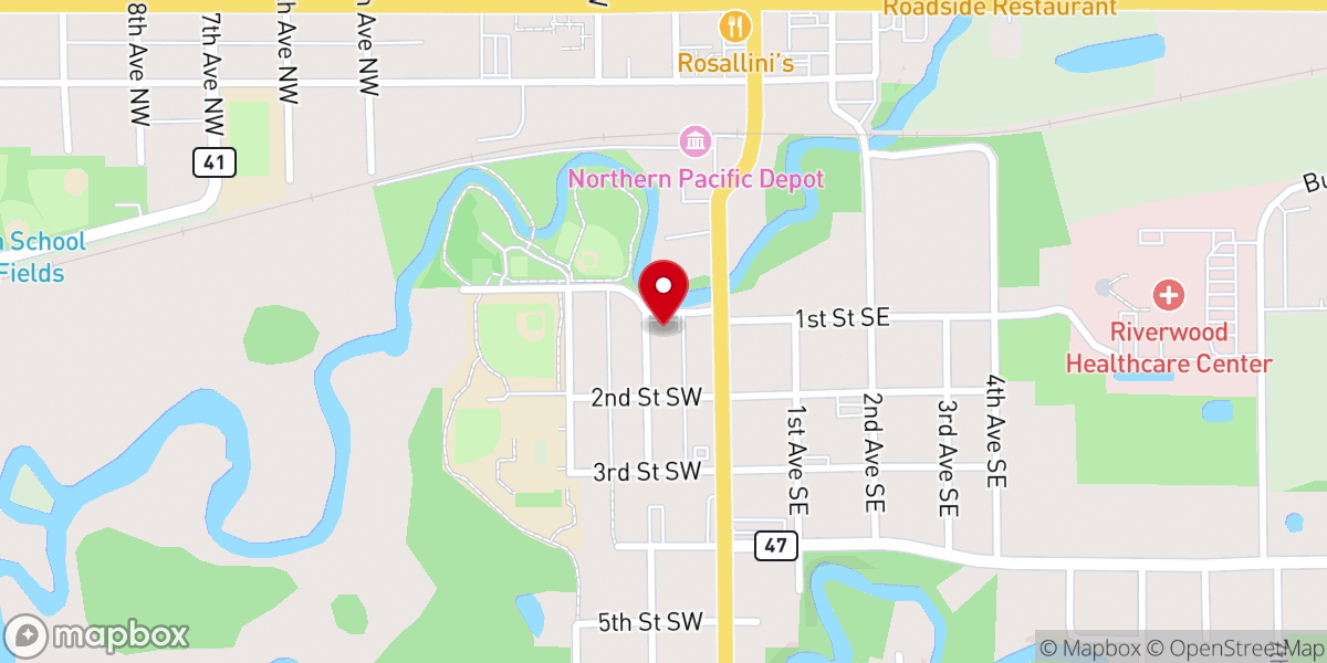 Map showing location of New Life Alliance Church