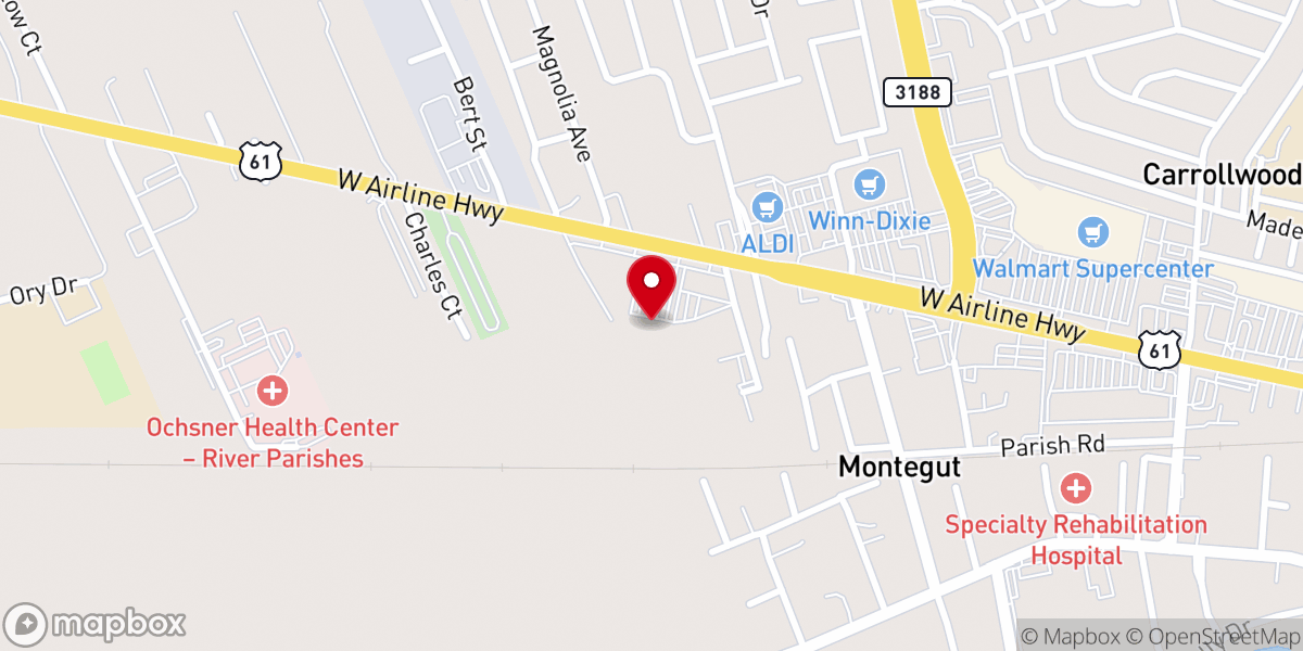 Map showing location of New Wine Christian Fellowship