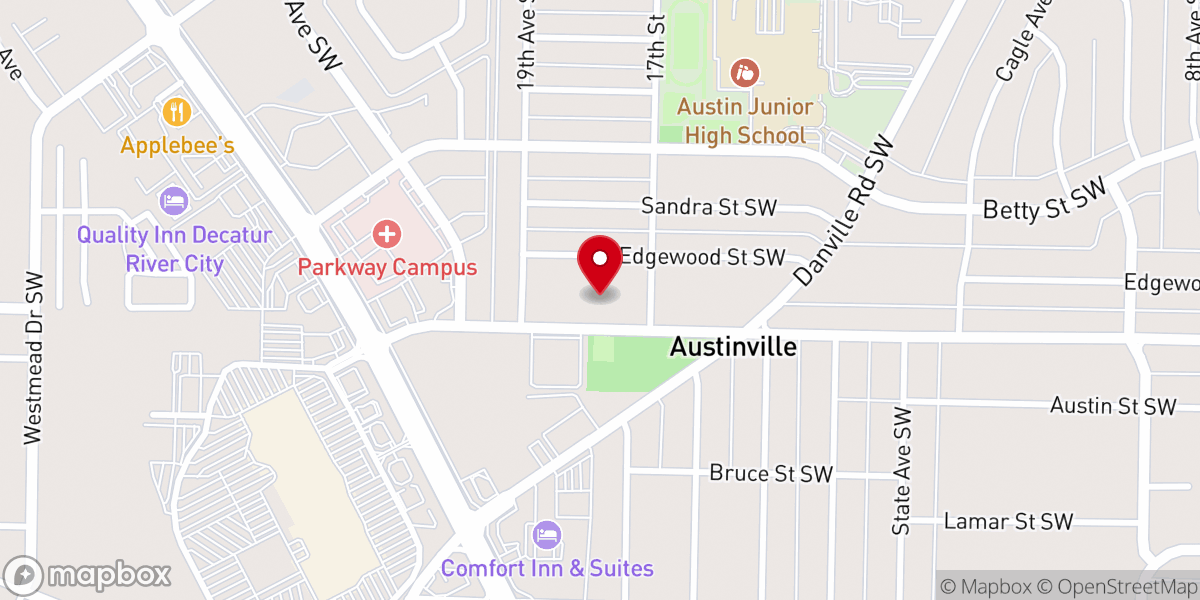 Map showing location of St Paul's Lutheran Church & Preschool