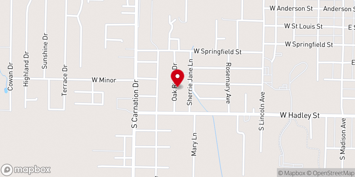 Map showing location of Rinehart Chuck